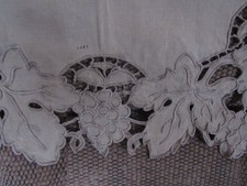 rideau broderie richelieu en lin