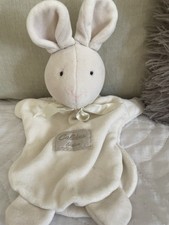 Doudou Histoire D Ours Lapin Hase Marionnette Peluche Blanc Calidoux Nature