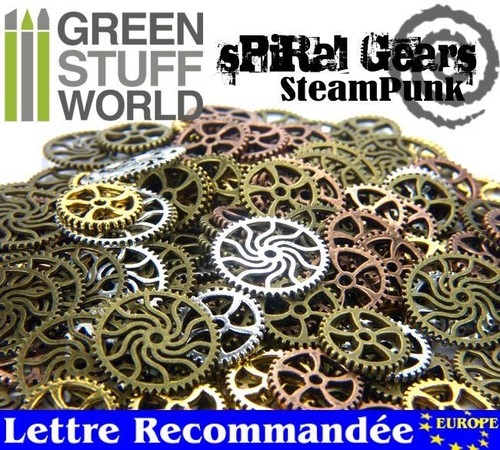 Steampunk set rouages - 85,