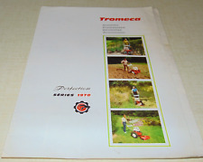 Prospectus brochure motoculteur  TROMECA séries 1970