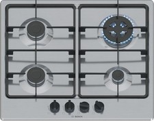 Bosch Serie 4 PGH6B5K60 plaque Acier inoxydable Intégré 58 cm Gaz 4 zone(s)