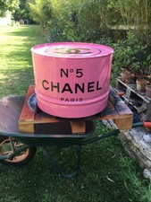 Baril déco métal table basse