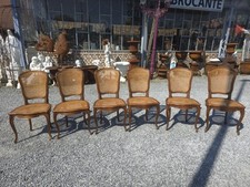 6 Chaises Cannées En Hêtre 