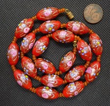 Collier Perles Murano Ancien