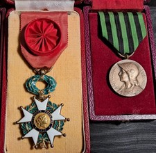 2 médailles Légion d'Honneur en Argent avec Poinçons
