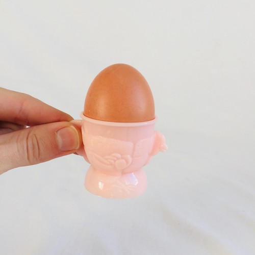 Coquetier plastique rose - coquetier, en