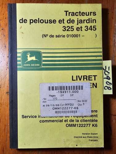 John deere 325 345 tracteur - john,