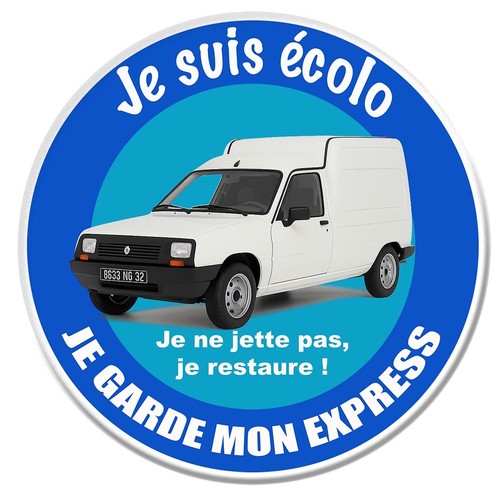 Sticker suis ecolo - je, garde