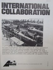 8/1972 PUB AERONAUTICA MACCHI MB-326 TRAINER EMB-326 GC ASSEMBLY LINE BRAZIL AD