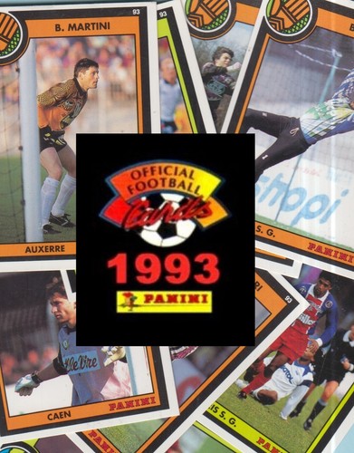 Foot cards 1993 ligue panini - cards,