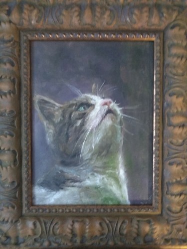 Original hand painted oil - oil, on