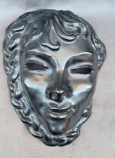 vintage masque ceramique vallauris ardeco signé, 1972  Style sagan