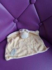 Doudou Girafe Tex Plat Jaune Feuille