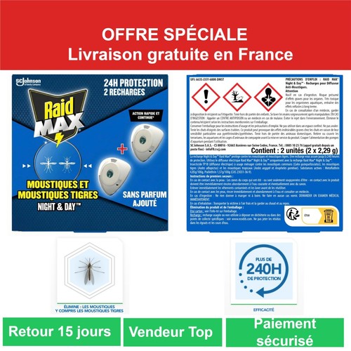 Raid max recharge diffuseur - raid,