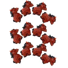 12 Pcs Chevaux Figurines