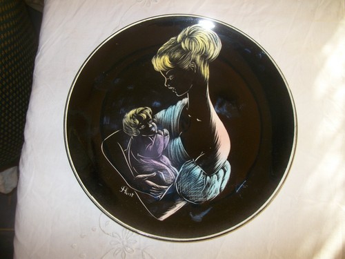 Ancienne grande assiette plat - assiette,