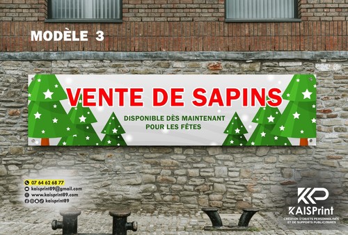 Banderole bâche noël - noël, –