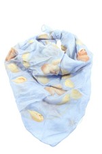 OWA Foulard Dames Châle bleu