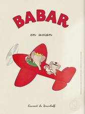 BABAR  En Avion AFFICHE POSTER Officielle 30x40cm 