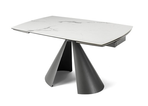 Table effet marbre blanc - marbre,