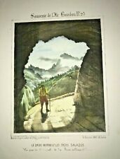 REUNION ISLAND GROS MORNE 1847 ROUSSIN LARGE NICE ANTIQUE VIEW 19TH CENTURY