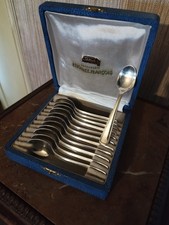 12 Cuillères à Moka Orfèvrerie François Frionnet Métal Argenté