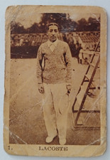 (2)  1930' Carte Kemmel Series A # 1 René Lacoste Tennis Sports Tennisman