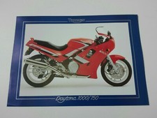 Triumph Daytona 1000 et 750 de 1992 Prospectus Catalogue Brochure Moto