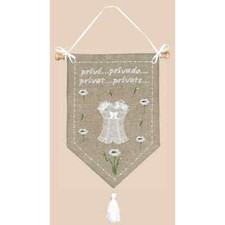 Kit de broderie Le Bonheur des Dames Petit Point "Propriété privée", compté, 17x