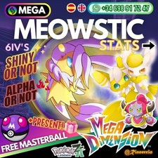 MEGA Meowstic Shiny Alpha 6IVs