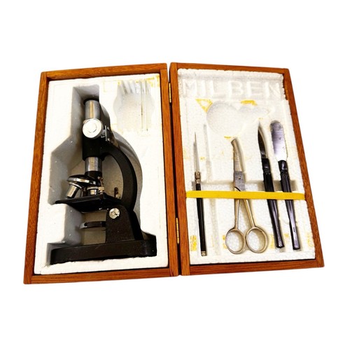 Vintage milben microscope - milben, in