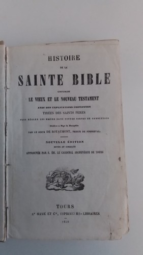 Histoire sainte bible - la,