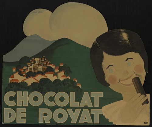 Affiche poster royat chocolat - affiche,