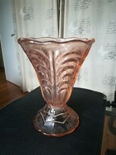 Vase ancien rose Art déco