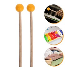  1 paire de maillets de xylophone : maillets de glockenspiel en caoutchouc,