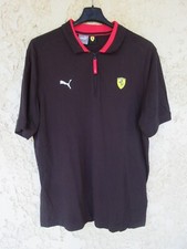 Polo PUMA FERRARI noir col zip EXCELLENT ETAT shirt L