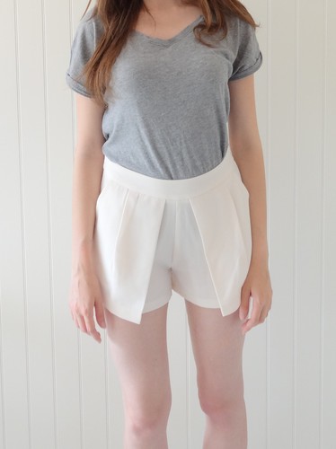 Short blanc cassé - , crème