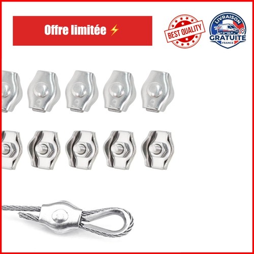Pièces serre câble acier - serre,