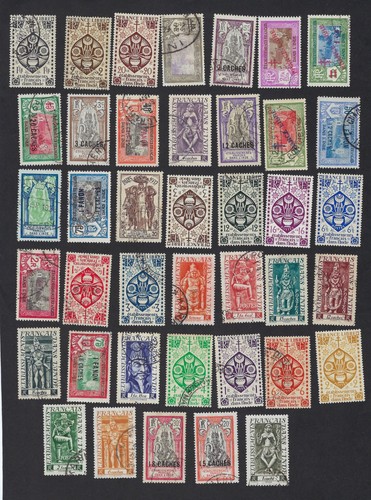 Inde lot 40 timbres - de,