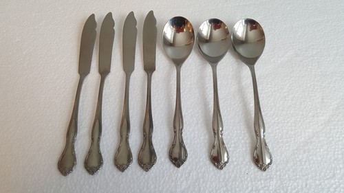 7pc butter knives spoons - butter,