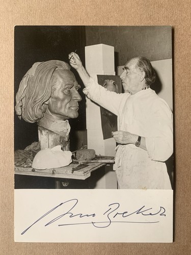 Arno breker signed post card - -,