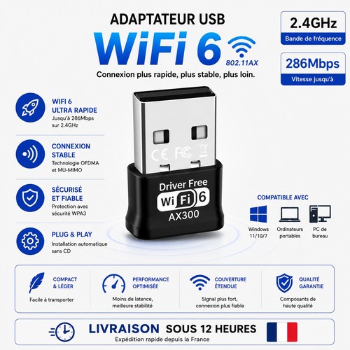 Clé wifi usb ax900 - clé,
