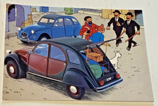 CITROEN et la BD - Carte Postale 2CV - Création Hergé - Septembre 1984