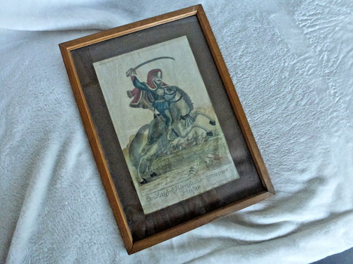 Gravure 18ème husar - 18ème, husar,légende