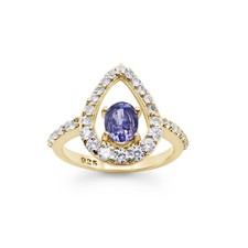 Bague tanzanite naturelle en