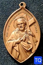 Superbe Méd. Cuivre 54x33mm - Association Du Chemin De Croix Perpétuel XIX ème 