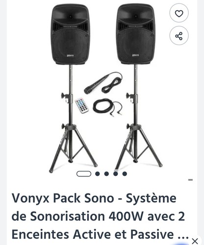 Vonyx vps082a pack - vps082a, w
