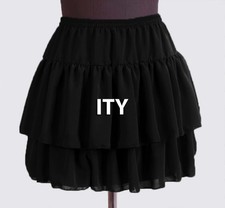 Noir - Femme Fille Mousseline