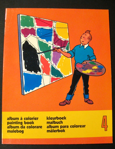 Tintin album colorier ed - tintin, à