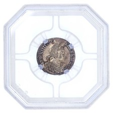 France Louis XIV 1/12 écu 1644 A Paris (mèche courte) GENI VF99 - Argent monnaie